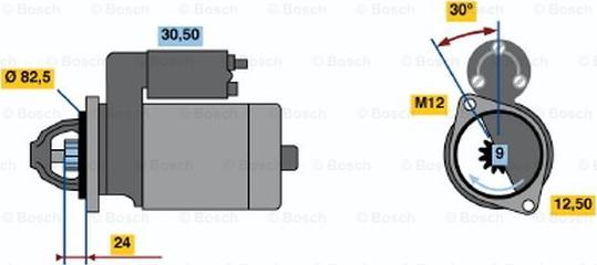 BOSCH 0 001 313 006 - Başlanğıc furqanavto.az