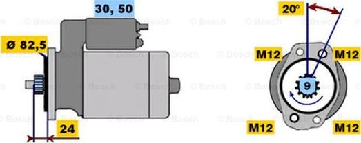 BOSCH 0 001 312 103 - Başlanğıc furqanavto.az