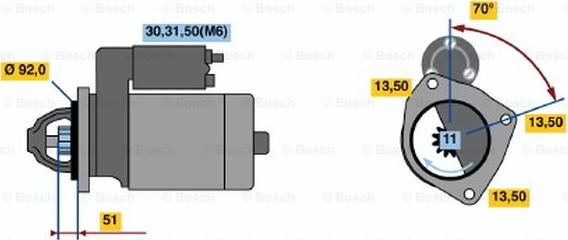 BOSCH 0 001 371 004 - Başlanğıc furqanavto.az