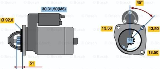 BOSCH 0 001 371 014 - Başlanğıc furqanavto.az