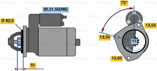 BOSCH 0 001 371 012 - Başlanğıc furqanavto.az