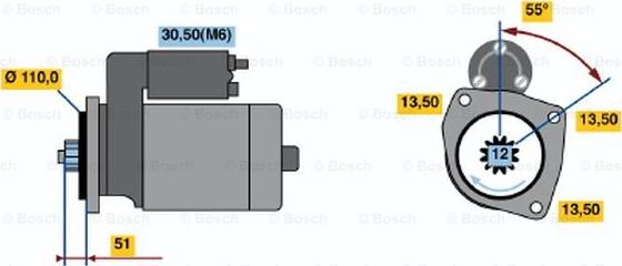 BOSCH 0 001 241 014 - Başlanğıc furqanavto.az