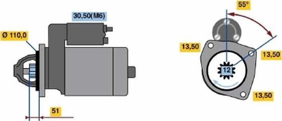 BOSCH 0 001 241 019 - Başlanğıc furqanavto.az