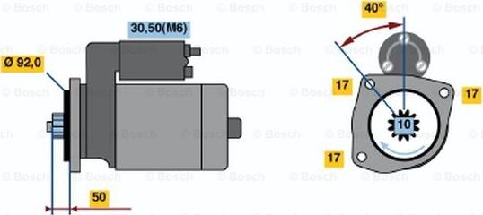 BOSCH 0 001 241 016 - Başlanğıc furqanavto.az