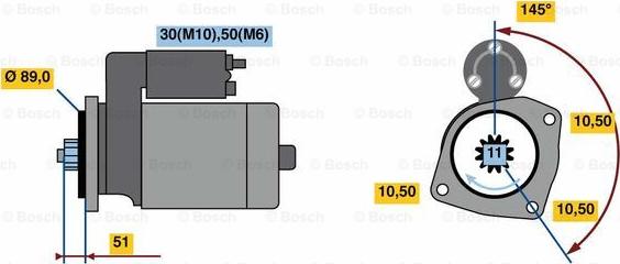 BOSCH 0 001 261 016 - Başlanğıc furqanavto.az