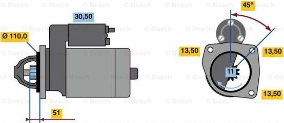 BOSCH 0 001 263 004 - Başlanğıc furqanavto.az