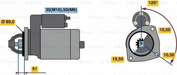 BOSCH 0 001 263 016 - Başlanğıc furqanavto.az