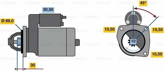 BOSCH 0 001 263 019 - Başlanğıc furqanavto.az