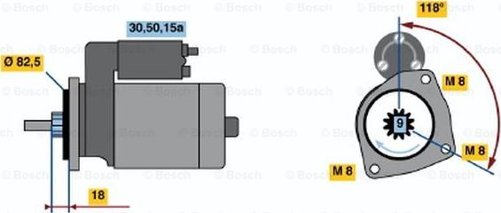 BOSCH 0 001 208 711 - Başlanğıc furqanavto.az