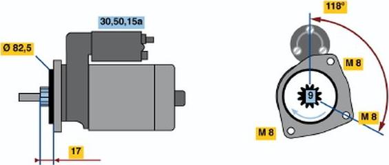 BOSCH 0 001 208 712 - Başlanğıc furqanavto.az