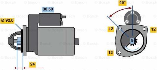 BOSCH 0 001 219 112 - Başlanğıc furqanavto.az