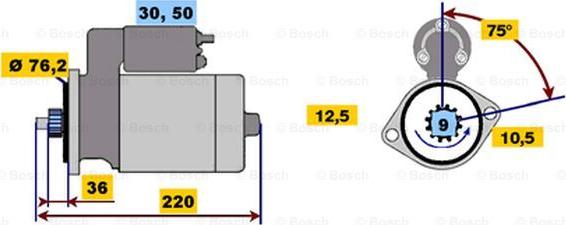 BOSCH 0 001 211 992 - Başlanğıc furqanavto.az