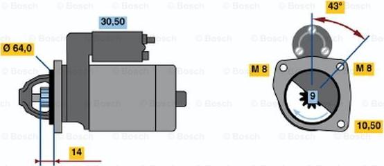 BOSCH 0 001 211 536 - Başlanğıc furqanavto.az