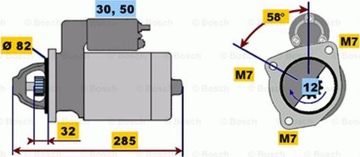 BOSCH 0 001 218 020 - Başlanğıc furqanavto.az