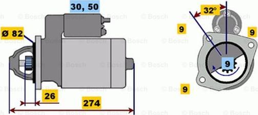 BOSCH 0 001 218 164 - Başlanğıc furqanavto.az