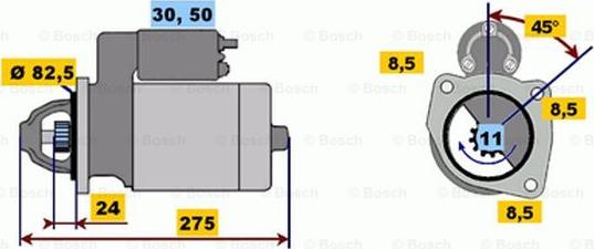 BOSCH 0 001 218 125 - Başlanğıc furqanavto.az