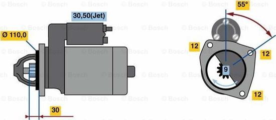 BOSCH 0 001 218 822 - Başlanğıc furqanavto.az