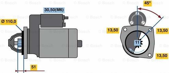 BOSCH 0 001 231 041 - Başlanğıc furqanavto.az