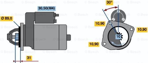 BOSCH 0 001 231 008 - Başlanğıc furqanavto.az