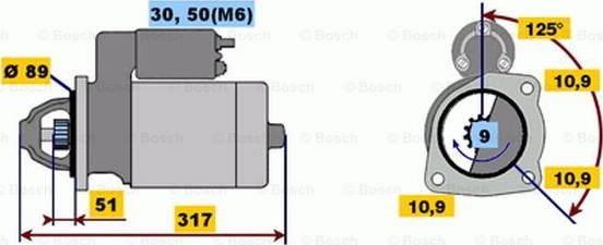 BOSCH 0 001 231 002 - Başlanğıc furqanavto.az