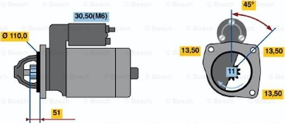 BOSCH 0 001 231 013 - Başlanğıc furqanavto.az