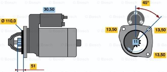 BOSCH 0 001 231 040 - Başlanğıc furqanavto.az