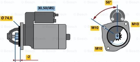 BOSCH 0 001 223 001 - Başlanğıc furqanavto.az