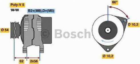 BOSCH 0 124 515 085 - Alternator furqanavto.az