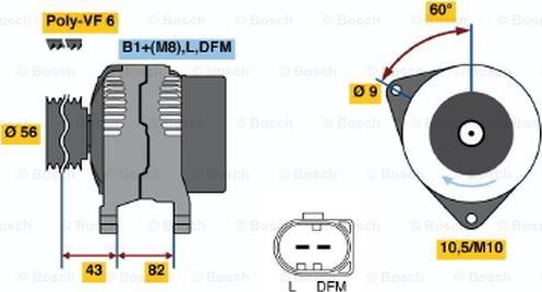 BOSCH 0 124 515 024 - Alternator furqanavto.az