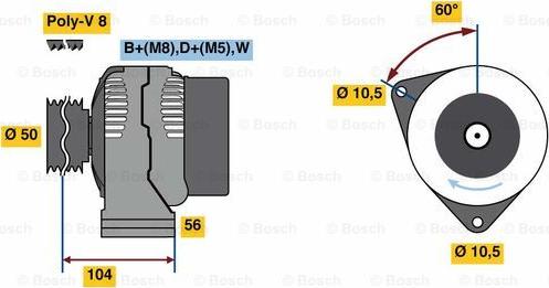 BOSCH 0 124 515 191 - Alternator furqanavto.az