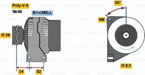 BOSCH 0 986 046 310 - Alternator furqanavto.az