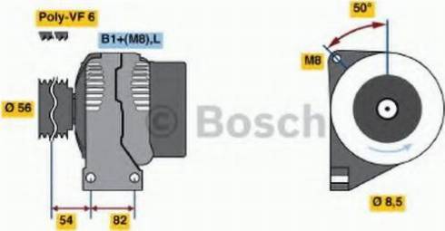 BOSCH 0 124 525 014 - Alternator furqanavto.az