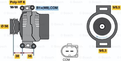 BOSCH 0 124 525 113 - Alternator furqanavto.az