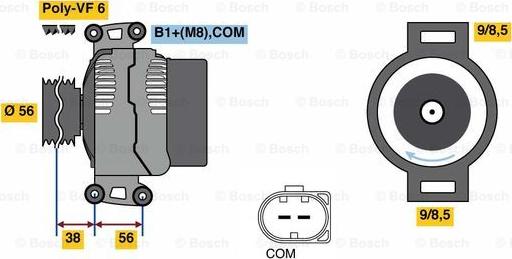 BOSCH 0 125 711 044 - Alternator furqanavto.az