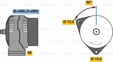 BOSCH 0 124 615 053 - Alternator furqanavto.az