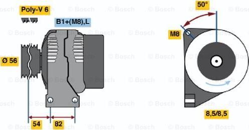 BOSCH 0 124 625 001 - Alternator furqanavto.az