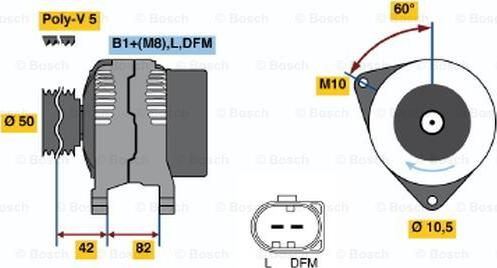 BOSCH 0 124 315 014 - Alternator furqanavto.az