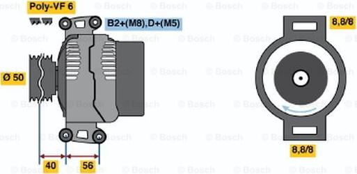 BOSCH 0 124 325 046 - Alternator furqanavto.az