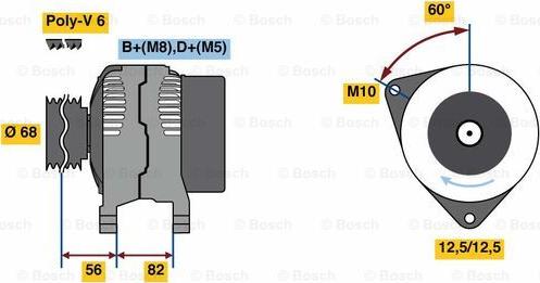 BOSCH 0 124 325 054 - Alternator furqanavto.az