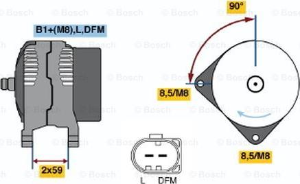 BOSCH 0 124 325 032 - Alternator furqanavto.az