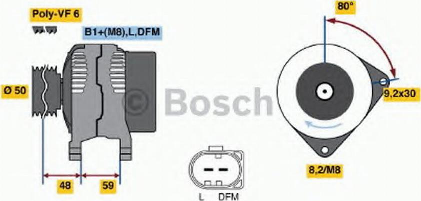 BOSCH 0124325142 - Alternator furqanavto.az