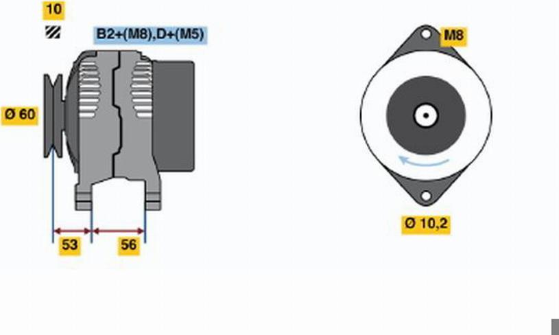 BOSCH 0 124 225 025 - Alternator furqanavto.az