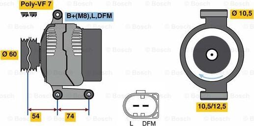 BOSCH 0 125 711 049 - Alternator furqanavto.az