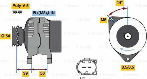 BOSCH 0 125 711 054 - Alternator furqanavto.az