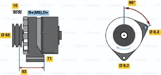 BOSCH 0 120 469 993 - Alternator furqanavto.az