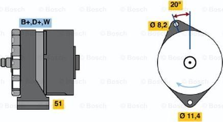 BOSCH 0 120 469 523 - Alternator furqanavto.az