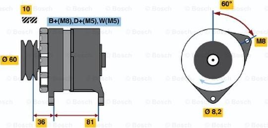 BOSCH 0 986 034 140 - Alternator furqanavto.az