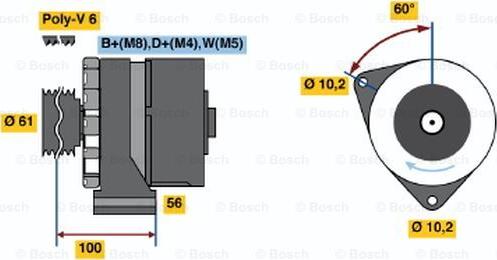 BOSCH 0 120 469 853 - Alternator furqanavto.az