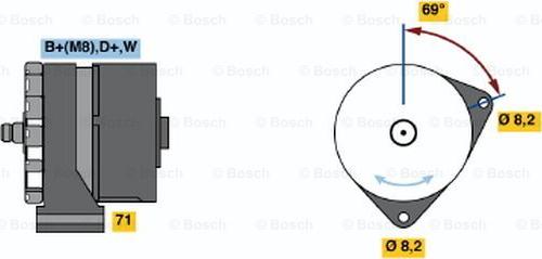 BOSCH 0 120 469 788 - Alternator furqanavto.az