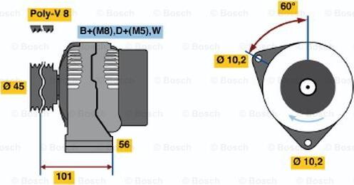 BOSCH 0 120 465 013 - Alternator furqanavto.az